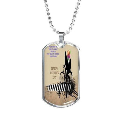 Dad Dog Tag Custom Picture Father’S Day, Father Are Always Softest Dog Tag Necklace Gift For Dad Father's Day Rakva
