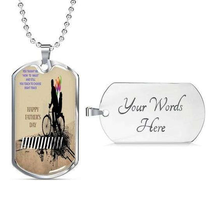Dad Dog Tag Custom Picture Father’S Day, Father Are Always Softest Dog Tag Necklace Gift For Dad Father's Day Rakva