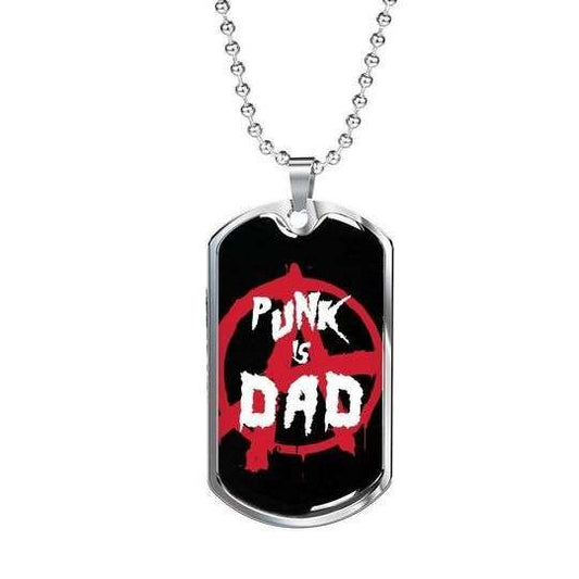Dad Dog Tag Custom Picture Father’S Day, Father’S Day Punk Dog Tag Necklace Gift For Dad Father's Day Rakva