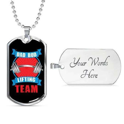 Dad Dog Tag Custom Picture Father’S Day, Funny Gift For Dad Promoted To Grandpas Dog Tag Necklace Gifts For Dad Father's Day Rakva