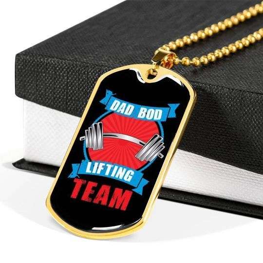 Dad Dog Tag Custom Picture Father’S Day, Funny Gift For Dad Promoted To Grandpas Dog Tag Necklace Gifts For Dad Father's Day Rakva