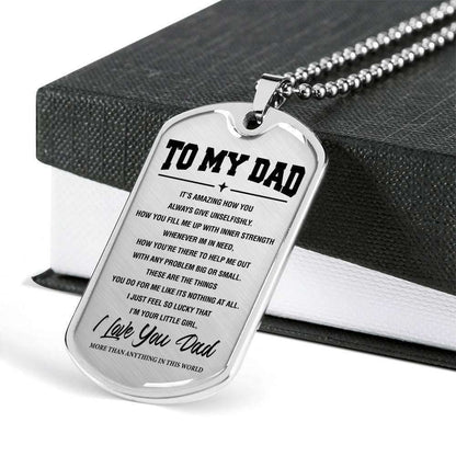 Dad Dog Tag, Custom Picture Father’S Day Gift Be My Hero Dog Tag Military Chain Necklace Present For Daddy Dog Tag Father's Day Rakva