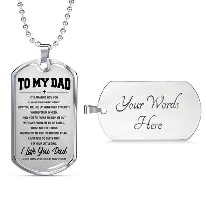 Dad Dog Tag, Custom Picture Father’S Day Gift Be My Hero Dog Tag Military Chain Necklace Present For Daddy Dog Tag Father's Day Rakva