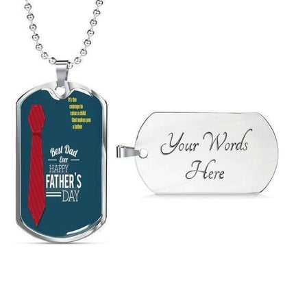 Dad Dog Tag Custom Picture Father’S Day, Gift Best Dad Ever Dog Tag Necklace Gift For Dad Father's Day Rakva