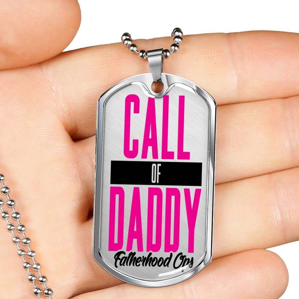 Dad Dog Tag, Custom Picture Father’S Day Gift Call Of Daddy Fatherhood Ofs Dog Tag Military Chain Necklace Giving Dad Dog Tag Father's Day Rakva