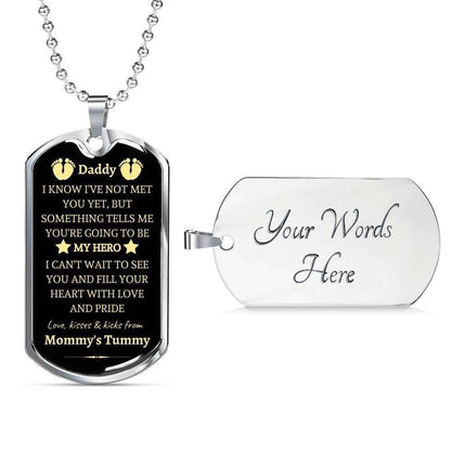 Dad Dog Tag, Custom Picture Father’S Day Gift Fill Your Heart With Love Dog Tag Military Chain Necklace Daddy Dog Tag Father's Day Rakva