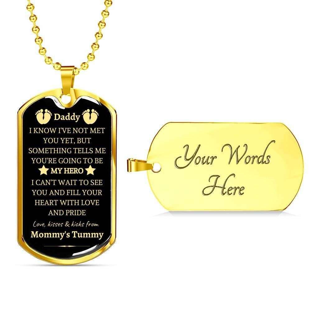 Dad Dog Tag, Custom Picture Father’S Day Gift Fill Your Heart With Love Dog Tag Military Chain Necklace Daddy Dog Tag Father's Day Rakva