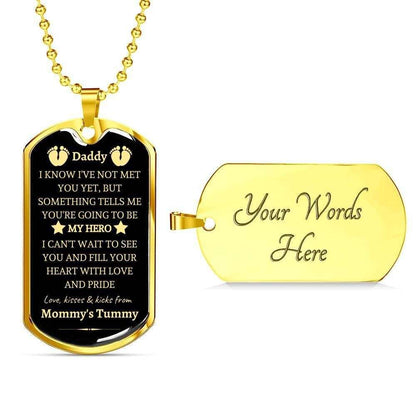 Dad Dog Tag, Custom Picture Father’S Day Gift Fill Your Heart With Love Dog Tag Military Chain Necklace Daddy Dog Tag Father's Day Rakva