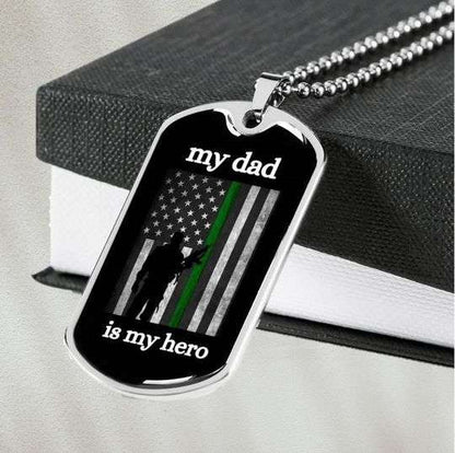 Dad Dog Tag Custom Picture Father’S Day, Gift For Dad Army Dog Tag Necklace Father's Day Rakva