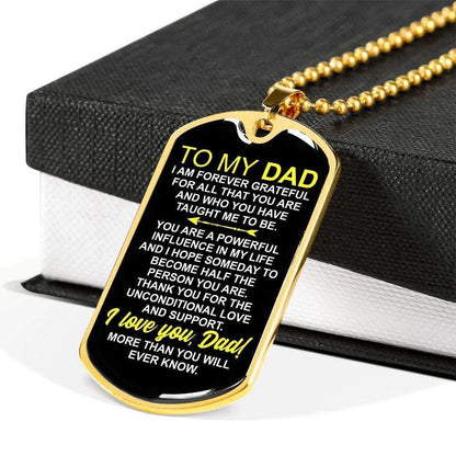 Dad Dog Tag Custom Picture Father’S Day, Gift For Dad Necklace I Love You More Than You Will Ever Know Father's Day Rakva