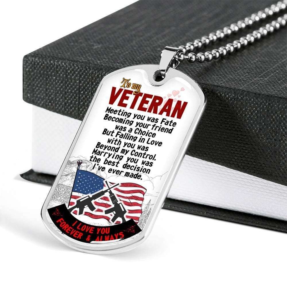 Dad Dog Tag, Custom Picture Father’S Day Gift Gift For Hubby Veteran Dad Dog Tag Military Chain Necklace Dog Tag Father's Day Rakva