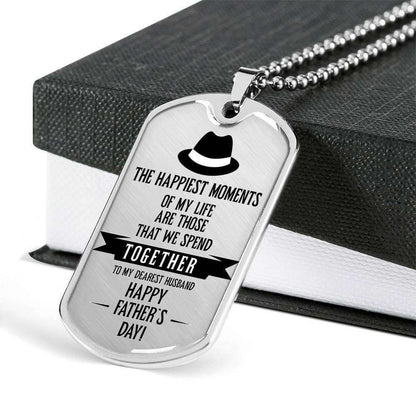 Dad Dog Tag Custom Picture Father’S Day Gift, Happy Father’S Day Dog Tag Military Chain Necklace For Dad Dog Tag-5 Father's Day Rakva