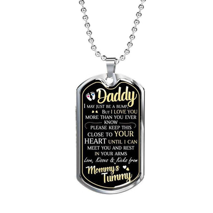 Dad Dog Tag, Custom Picture Father’S Day Gift Love You More Than You Ever Giving Dad Dog Tag Military Chain Necklace Dog Tag Father's Day Rakva