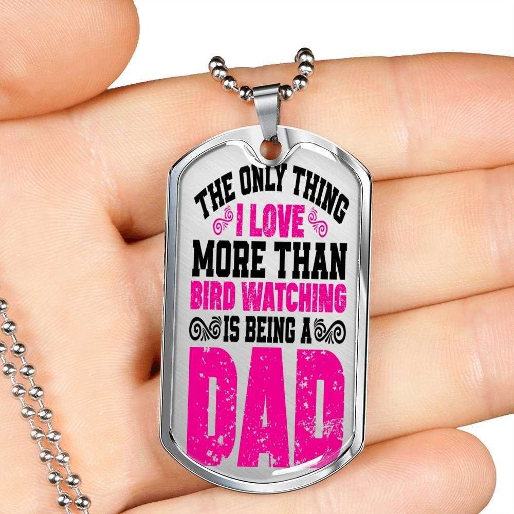 Dad Dog Tag, Custom Picture Father’S Day Gift Only Thing I Love Is Being A Dad Dog Tag Military Chain Necklace Giving Dad Dog Tag Father's Day Rakva