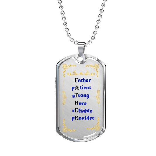 Dad Dog Tag Custom Picture Father’S Day Gift, Something About Father Dog Tag Military Chain Necklace Gift For Daddy Father's Day Rakva