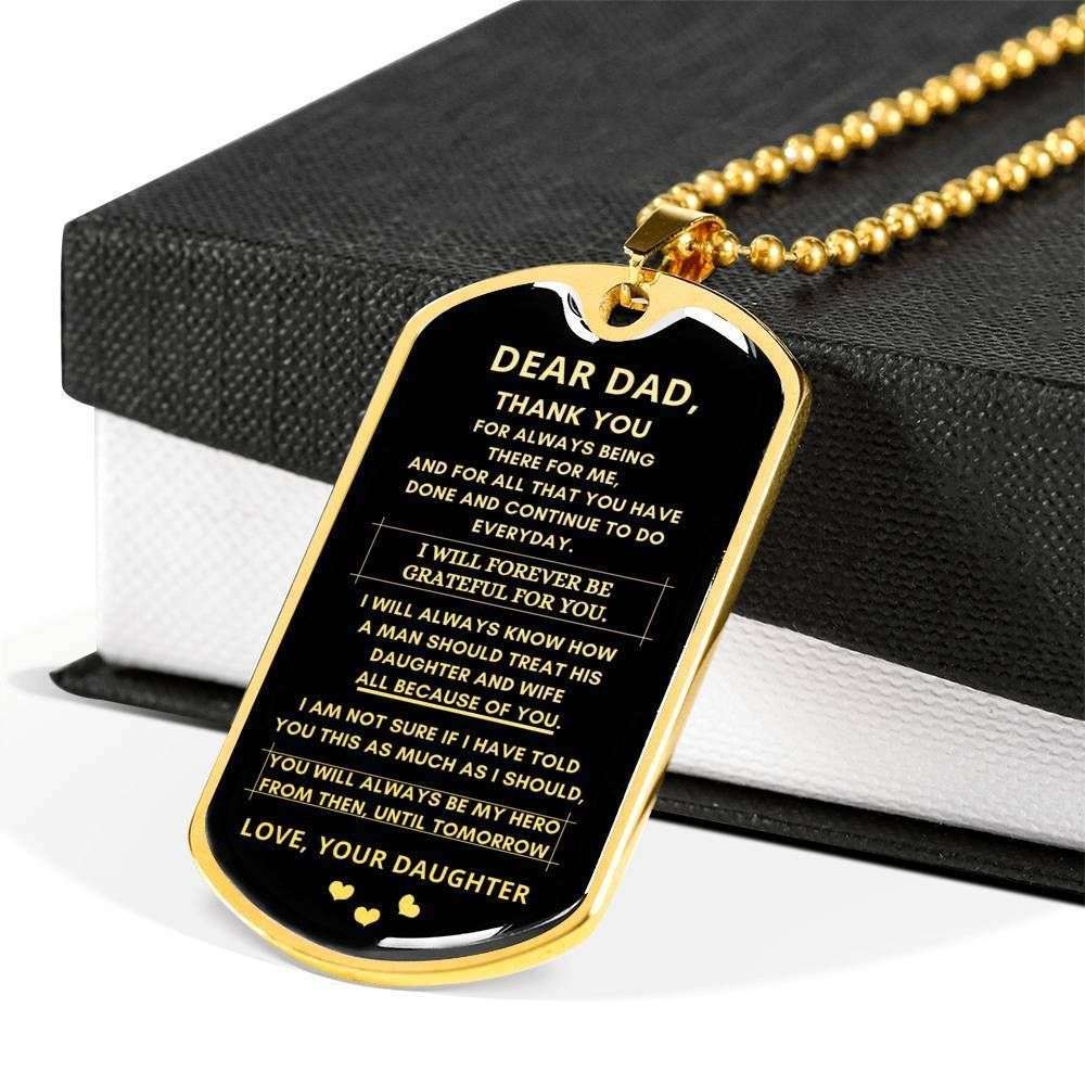 Dad Dog Tag Custom Picture Father’S Day Gift, Thank For Everything Dog Tag Military Chain Gift For Daddy Dog Tag Father's Day Rakva