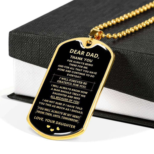 Dad Dog Tag Custom Picture Father’S Day Gift, Thank For Everything Dog Tag Military Chain Gift For Daddy Dog Tag Father's Day Rakva