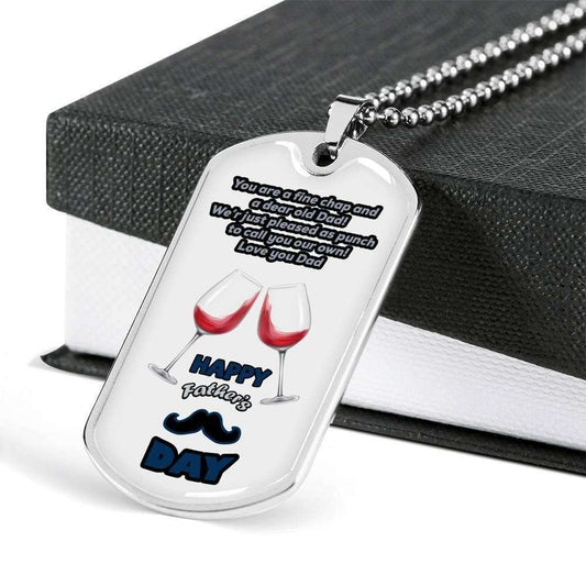 Dad Dog Tag Custom Picture Father’S Day Gift, You Are A Final Chap Dog Tag Military Chain Necklace For Dad Dog Tag Father's Day Rakva