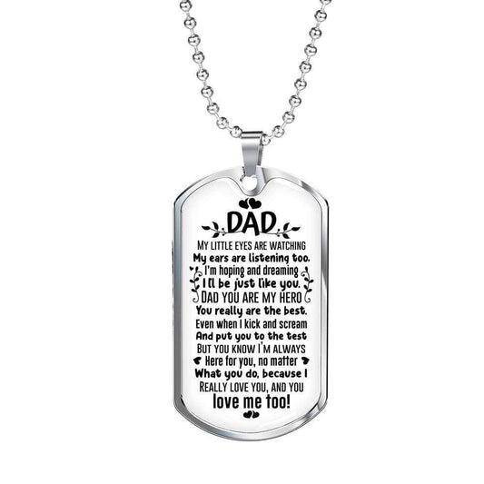 Dad Dog Tag Custom Picture Father’S Day Gift, You Really Are The Best Dog Tag Military Chain Necklace Gift For Daddy Dog Tag Father's Day Rakva