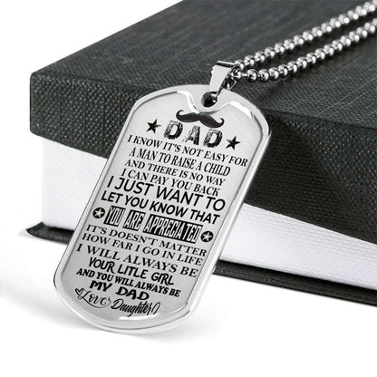 Dad Dog Tag Custom Picture Father’S Day Gift, You’Ll Always Be My Dad Dog Tag Military Chain Necklace For Dad Father's Day Rakva