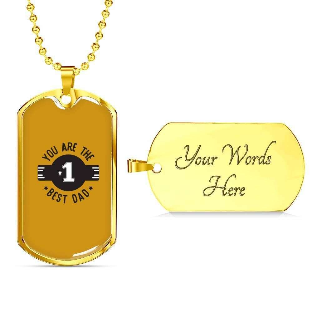 Dad Dog Tag, Custom Picture Father’S Day Gift You’Re The Best Dad Dog Tag Military Chain Necklace For Dad Dog Tag Father's Day Rakva