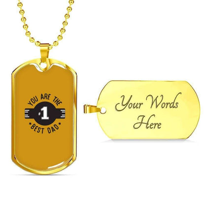 Dad Dog Tag, Custom Picture Father’S Day Gift You’Re The Best Dad Dog Tag Military Chain Necklace For Dad Dog Tag Father's Day Rakva