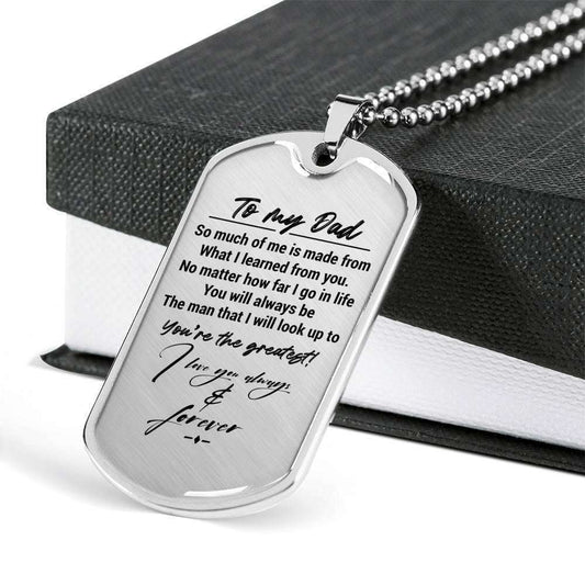 Dad Dog Tag Custom Picture Father’S Day Gift, You’Re The Greatest Dog Tag Military Chain Necklace For Dad Dog Tag Father's Day Rakva