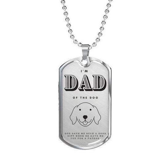 Dad Dog Tag Custom Picture Father’S Day, I’M Dad Of The Dog Dog Tag Necklace For Dad Gifts Father's Day Rakva