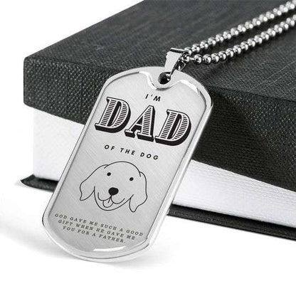 Dad Dog Tag Custom Picture Father’S Day, I’M Dad Of The Dog Dog Tag Necklace For Dad Gifts Father's Day Rakva