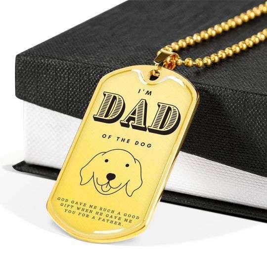 Dad Dog Tag Custom Picture Father’S Day, I’M Dad Of The Dog Dog Tag Necklace For Dad Gifts Father's Day Rakva