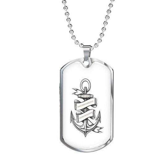 Dad Dog Tag Custom Picture Father’S Day, I’M So Proud To Be Your Daughter Dog Tag Necklace Gift For Dad Father's Day Rakva