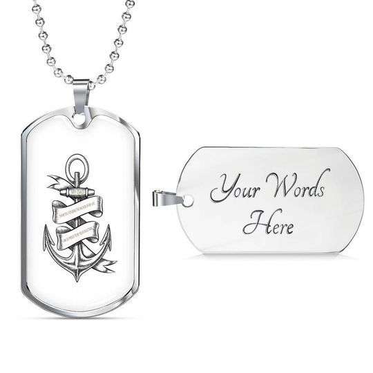 Dad Dog Tag Custom Picture Father’S Day, I’M So Proud To Be Your Daughter Dog Tag Necklace Gift For Dad Father's Day Rakva