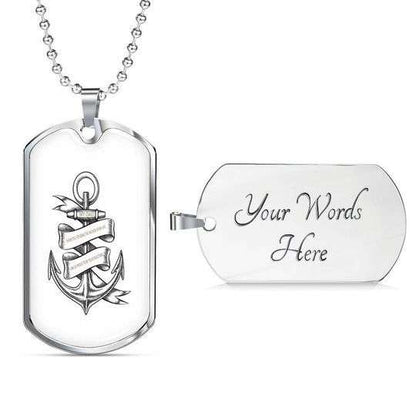Dad Dog Tag Custom Picture Father’S Day, I’M So Proud To Be Your Daughter Dog Tag Necklace Gift For Dad Father's Day Rakva