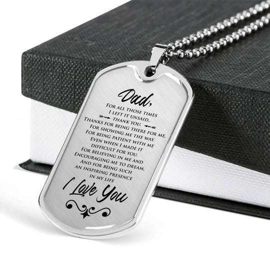Dad Dog Tag Custom Picture Father’S Day, Inspiring Presence In My Life Dog Tag Necklace Gift For Dad Father's Day Rakva
