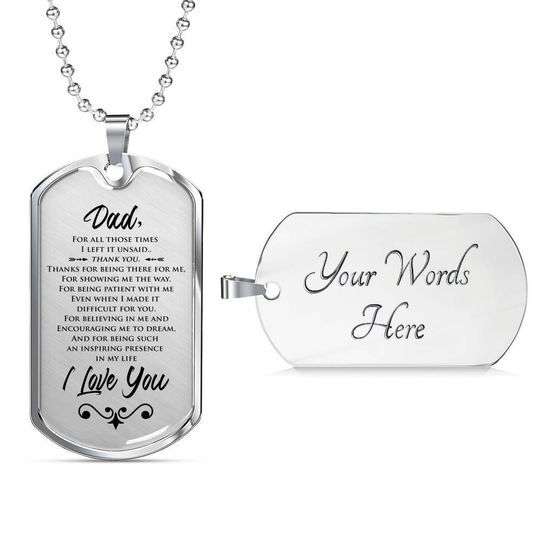 Dad Dog Tag Custom Picture Father’S Day, Inspiring Presence In My Life Dog Tag Necklace Gift For Dad Father's Day Rakva