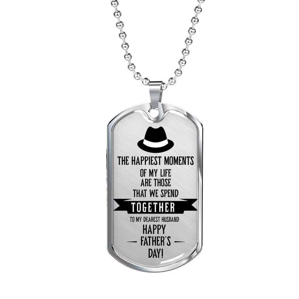 Dad Dog Tag Custom Picture, Happy Father’S Day Dog Tag Necklace Gift For Dad Dog Tag-1 Father's Day Rakva