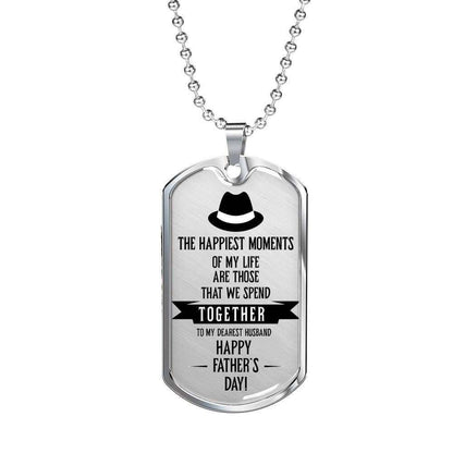 Dad Dog Tag Custom Picture, Happy Father’S Day Dog Tag Necklace Gift For Dad Dog Tag-1 Father's Day Rakva