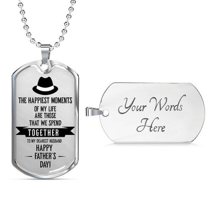 Dad Dog Tag Custom Picture, Happy Father’S Day Dog Tag Necklace Gift For Dad Dog Tag-1 Father's Day Rakva
