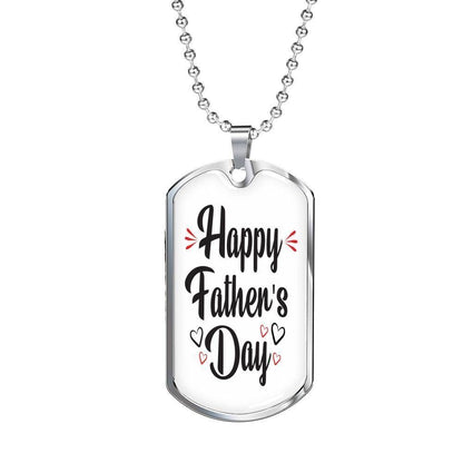 Dad Dog Tag Custom Picture, Happy Father’S Day Dog Tag Necklace Gift For Dad Dog Tag-3 Father's Day Rakva