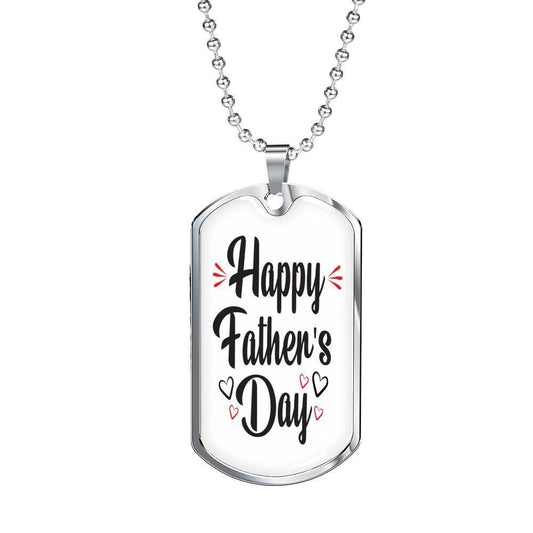 Dad Dog Tag Custom Picture, Happy Father’S Day Dog Tag Necklace Gift For Dad Dog Tag-3 Father's Day Rakva