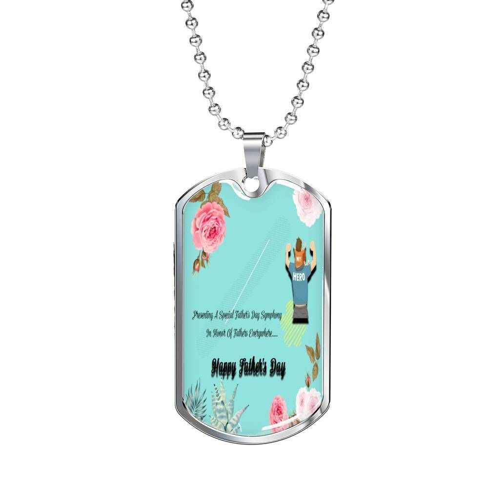 Dad Dog Tag Custom Picture, Happy Father’S Day Dog Tag Necklace Gift For Dad Dog Tag-5 Father's Day Rakva