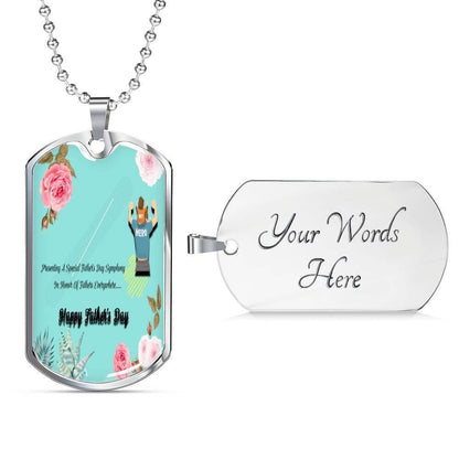 Dad Dog Tag Custom Picture, Happy Father’S Day Dog Tag Necklace Gift For Dad Dog Tag-5 Father's Day Rakva