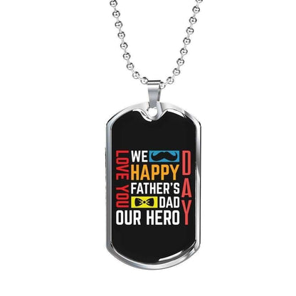 Dad Dog Tag Custom Picture, Happy Father’S Day Dog Tag Necklace Gift For Dad Dog Tag-6 Father's Day Rakva