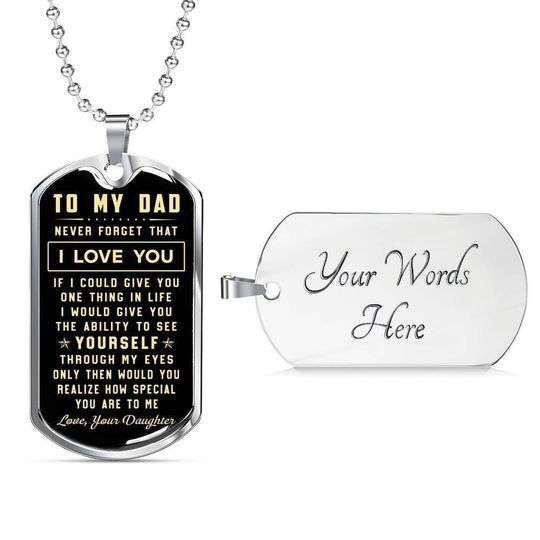Dad Dog Tag Custom Picture, How Special You Are To Me Dog Tag Necklace Gift For Dad Father's Day Rakva