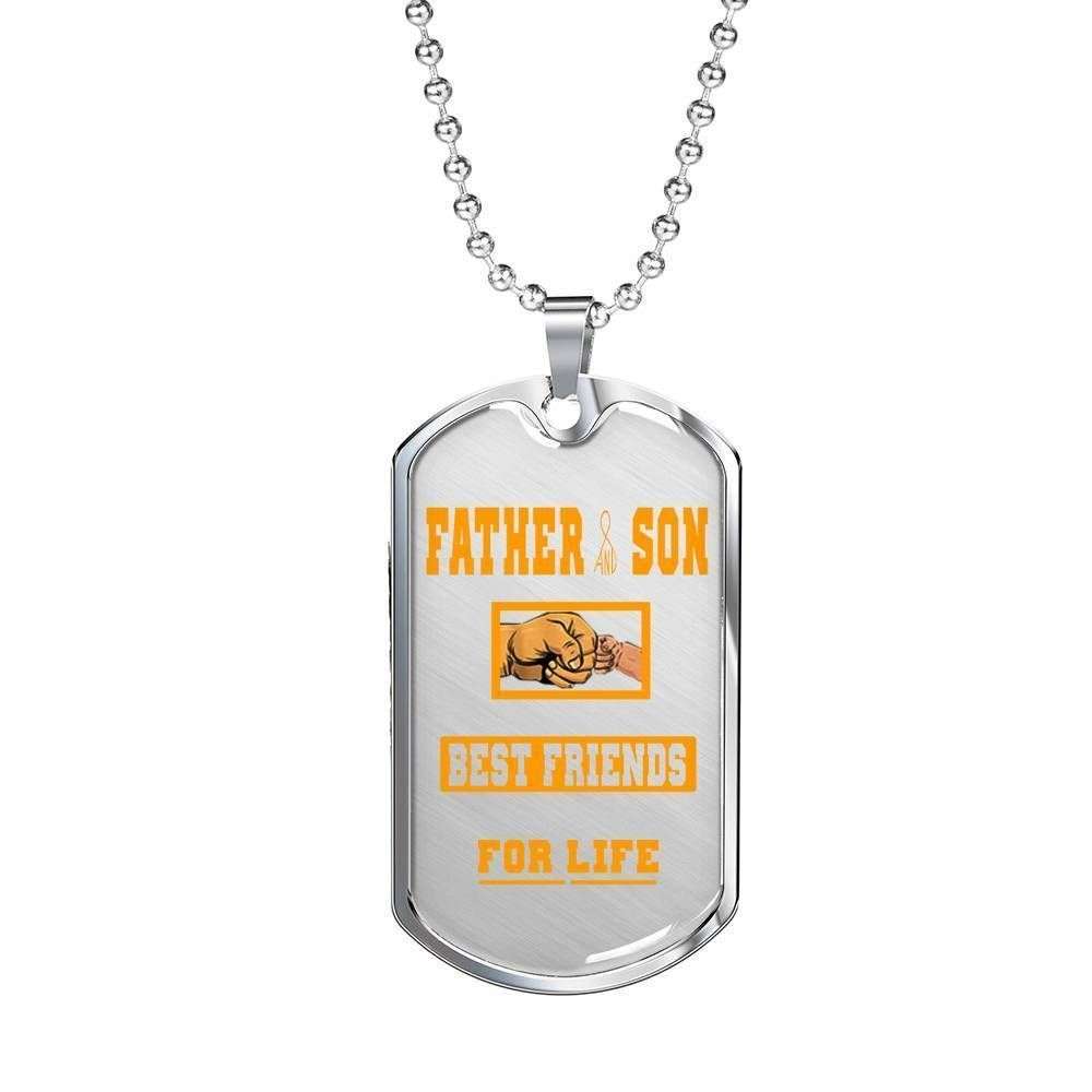 Dad Dog Tag Custom Picture, Son Dog Tag Custom Picture, Father And Son Best Friends For Life Dog Tag Necklace For Family Father's Day Rakva