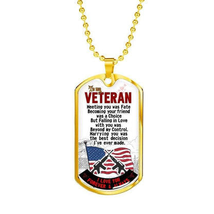 Dad Dog Tag Father’S Day Gift, Custom Gift For Hubby Veteran Dad Dog Tag Military Chain Necklace Dog Tag Father's Day Rakva