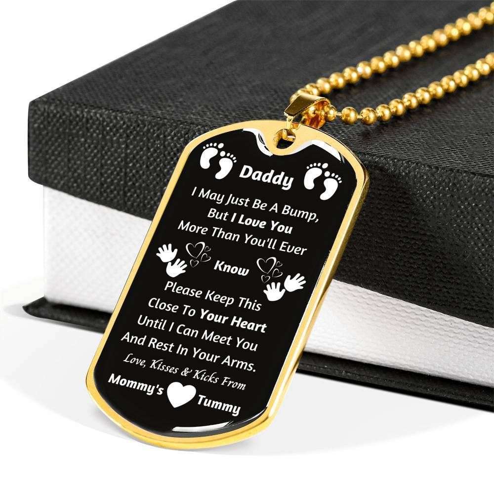 Dad Dog Tag Father’S Day Gift, Custom I Love You More Than You’Ll Ever Dog Tag Military Chain Necklace Giving Daddy Dog Tag Father's Day Rakva