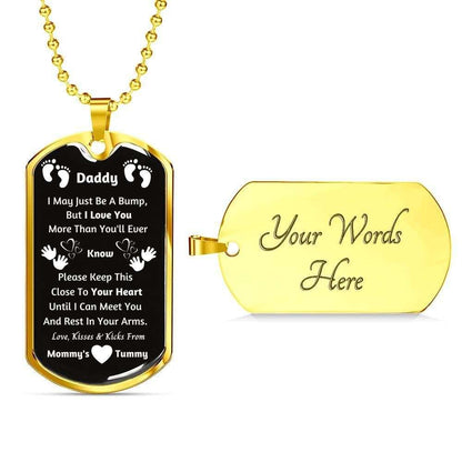 Dad Dog Tag Father’S Day Gift, Custom I Love You More Than You’Ll Ever Dog Tag Military Chain Necklace Giving Daddy Dog Tag Father's Day Rakva