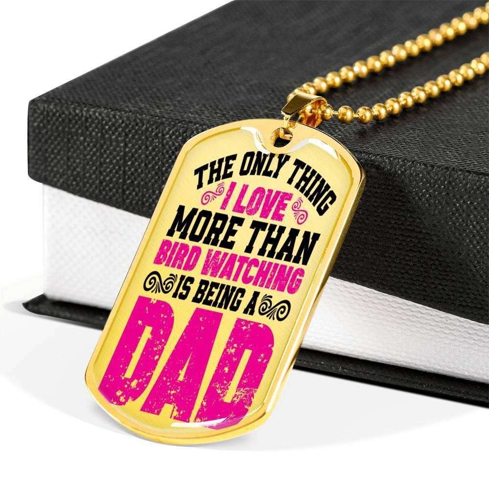 Dad Dog Tag Father’S Day Gift, Custom Only Thing I Love Is Being A Dad Dog Tag Military Chain Necklace Giving Dad Dog Tag Father's Day Rakva