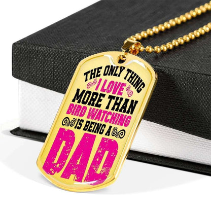 Dad Dog Tag Father’S Day Gift, Custom Only Thing I Love Is Being A Dad Dog Tag Military Chain Necklace Giving Dad Dog Tag Father's Day Rakva